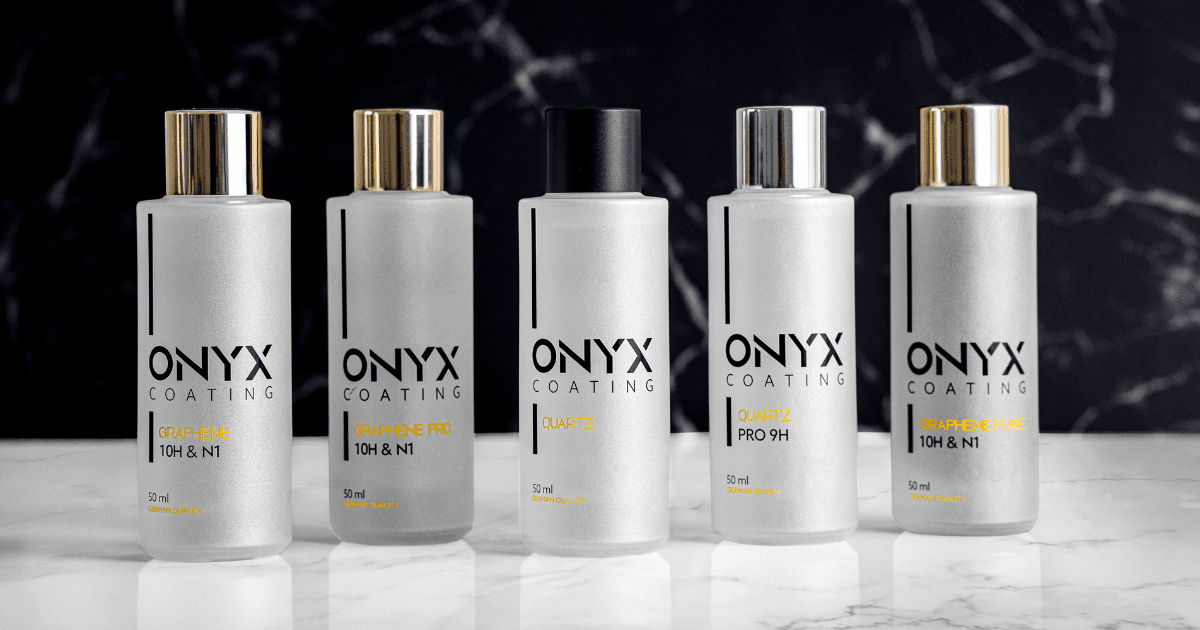 ONYX professional graphene and ceramic coating bottles